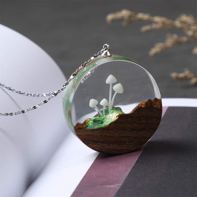 VTurboWay 9 Pcs Plastic Small Mushrooms, Handmade Plastic Mushroom, Resin Jewelry Making Supplies, Resin Filler - Image 5